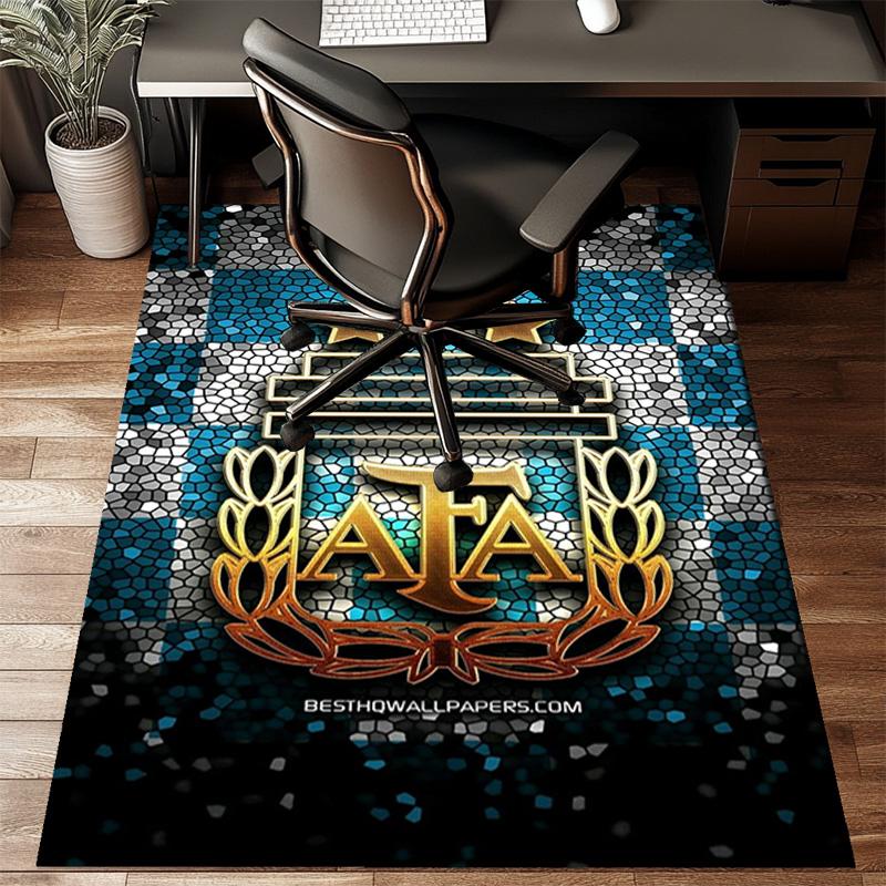 Argentina Football club Printed Office Carpet Chair Cushion Entryway Rug, Rugs for Living Room, Bedroom Christmas gifts