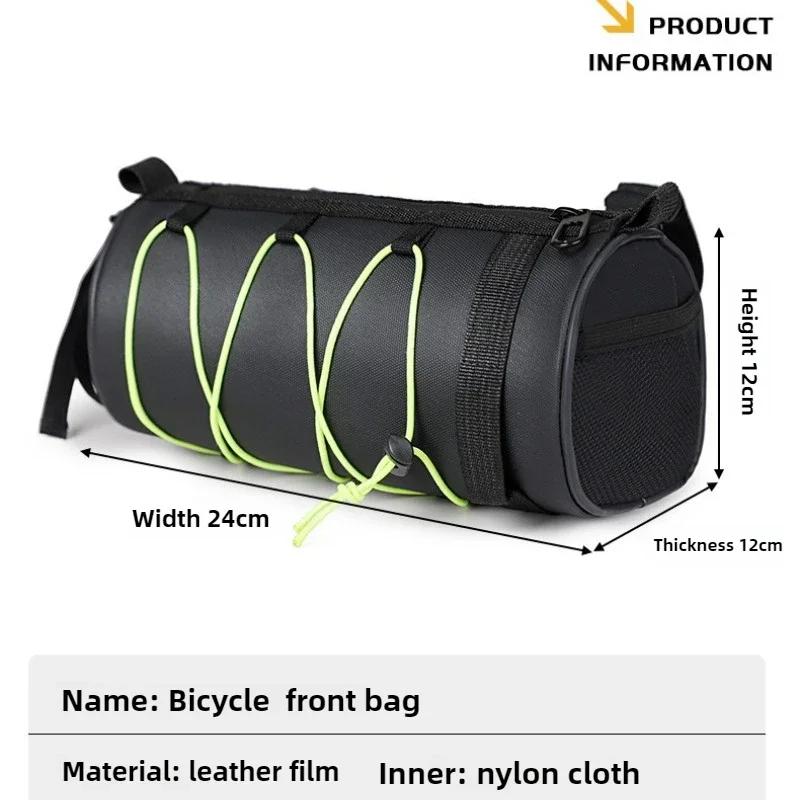 Waterproof Oxford Bike Front Bag for Cyclists Multifunctional MTB Frame Storage Tube Bag Travel Handlebar Pouch 24*12*12cm