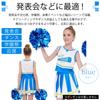RONGUI Cheerleader Kostüm für Kinder, Größen 100-150 cm, Perfekt für Cosplay, Tanzauftritte, Veranstaltungen, Anfeuern und Halloween (Blau, 140cm)