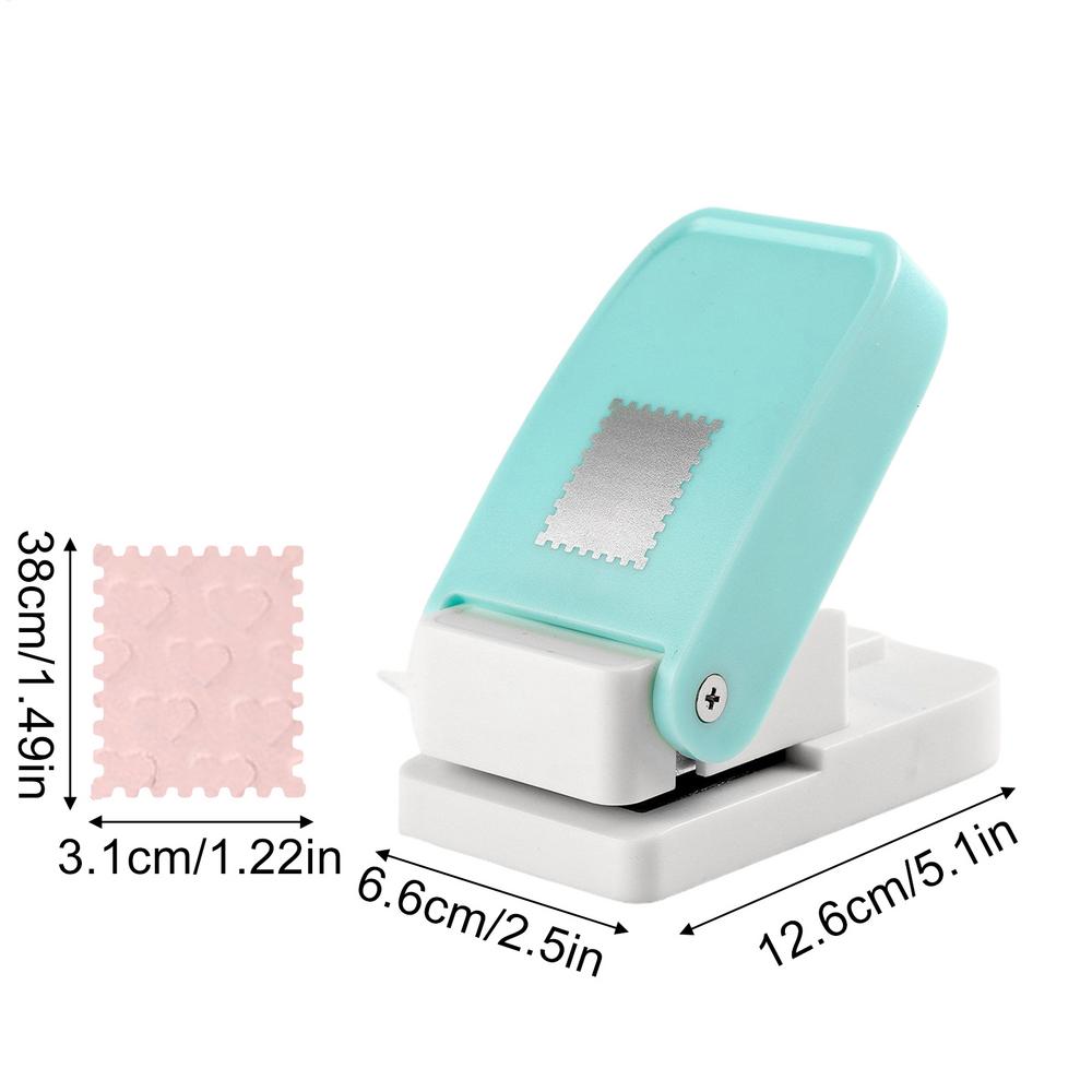 Postage Stamp Punch Lever Action Craft Punch for Paper Crafting Scrapbooking Various Materials Punching Tool