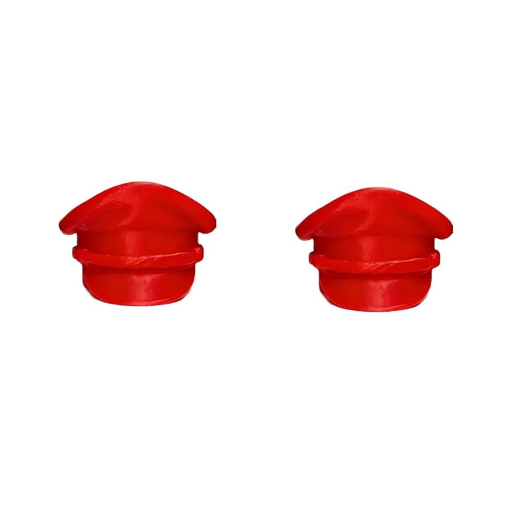 2PCS Creative Hat-shaped Bottle Cap Plastic Sunshade Cap Ornaments Cute Beer Bottle Cap  Drink