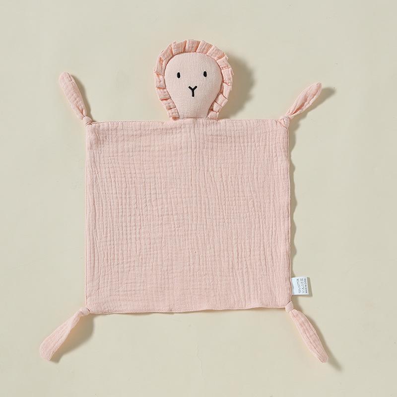 Pure Cotton Baby Comfort Toy: Rabbit Sleep Companion Crinkle Handkerchief