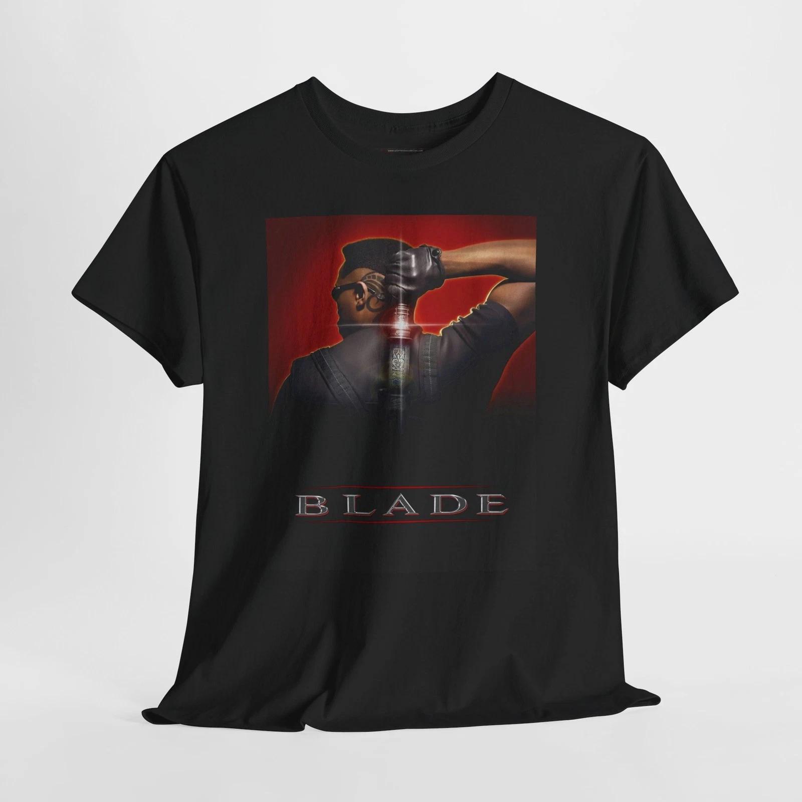 

Blade 1998 Retro Movie Poster Horror Unisex Graphic T-Shirt M