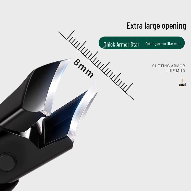 Sharp Anti-splash Thickened Nail Clippers for Thick and Onychomycosis Toenails