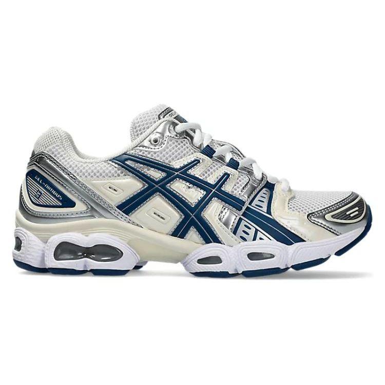 Asics Gel Nimbus 9 Weiß Hell Indigo Damen Sneakers 1202A278-108