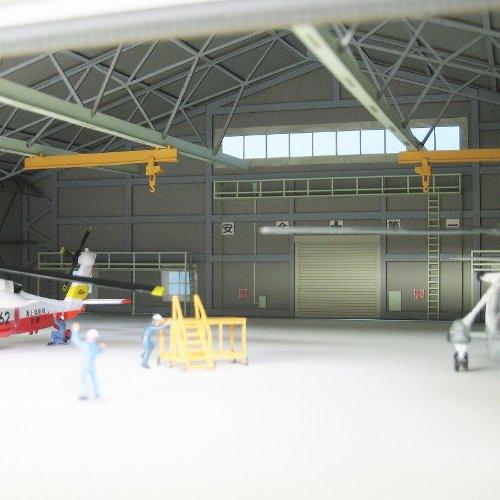 Sankei Aviation Scene Series Aircraft Maintenance Hangar Paper Craft 1/144 MK08-07