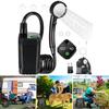 Portable Electric Shower 6000mAh Rechargeable Pump AC Adapter Rechargeable Shower with Smart Digital Display