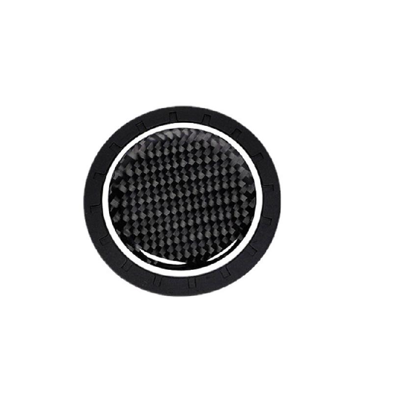 A set of 2 high-quality anti-slip elastic long-lasting Mats Made of real carbon fiber for In-car Cup Holders