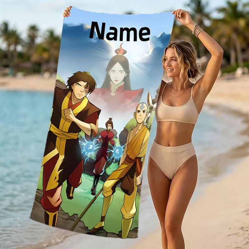 Customizable personalized beach towels Avatar The Last Airbender themed designs.Suitable for the beach, yoga, sports;ideal as beach accessories