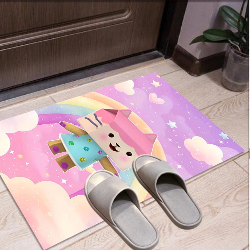 Gabby's Dollhouse Pattern Rug, Indoor/Outdoor Mat, for Picnic, Gameroom, Bedroom, Office, Living Room, Home Decor Carpet, Birthday Gift