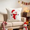 Reindeer Throw Cushion Case Plush Snowman Pillow Cover Christmas Pillow Covers  Gift Giving