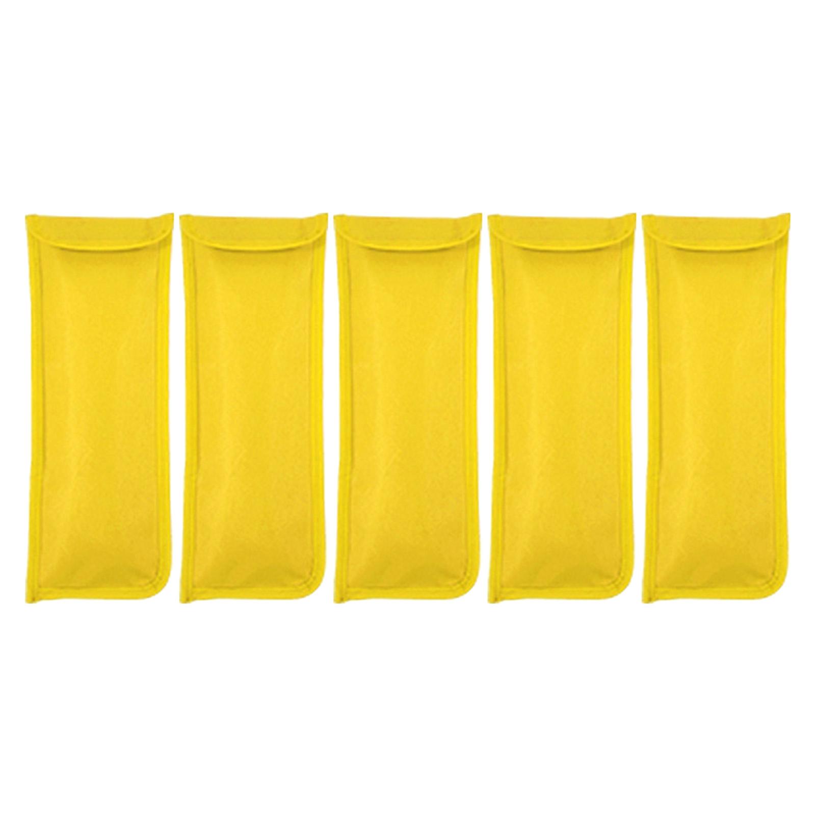 

5 шт. сумка для колышков для кемпинговой палатки, многофункциональная, устойчивая к проколам, сумка для хранения колышков для палатки, чехол для гвоздей Yellow