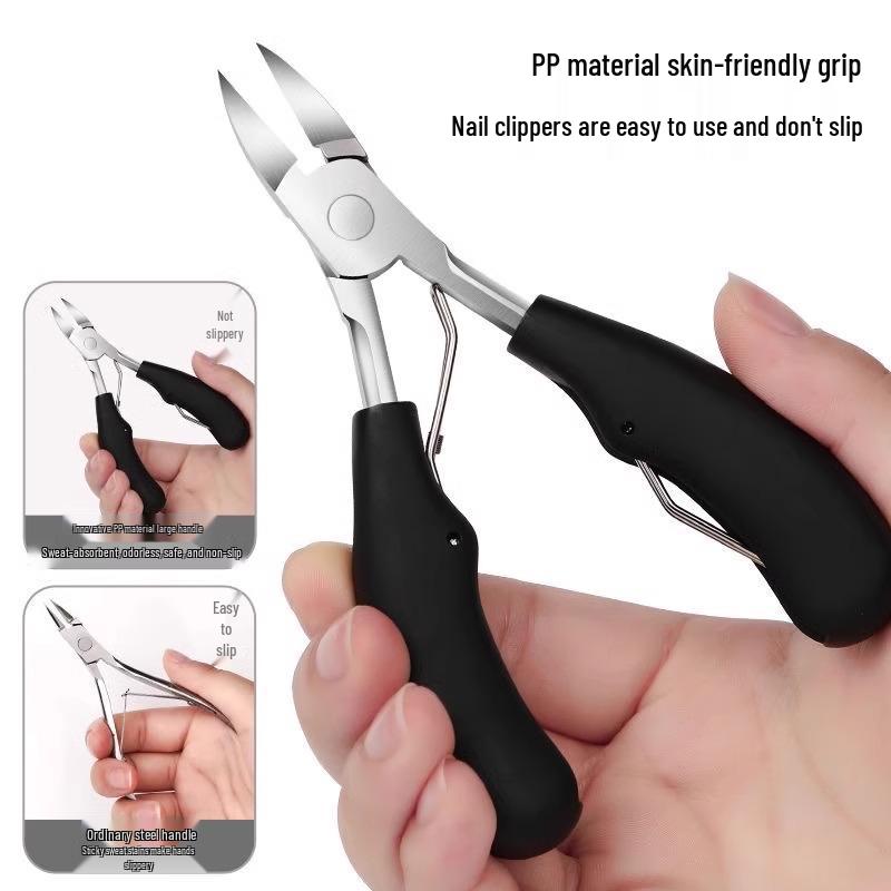

Curved Head Anti-Splash Nail Clippers with Large Opening and Clipping Storage
