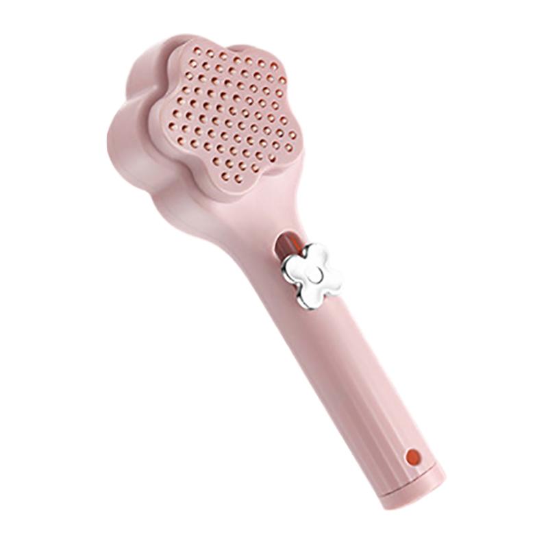 

Самоочищающаяся щетка для волос Антистатическая массажная расческа Выдвижная распутывающая укладка Вращающаяся массажная расческа для кожи головы Инструмент Щетки розовый