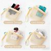 New Dopamine Color Mesh Storage Bag Toiletry Candy Color Coin Purse Handheld Zipper Closure Travel Storage Pouch Travel Storage