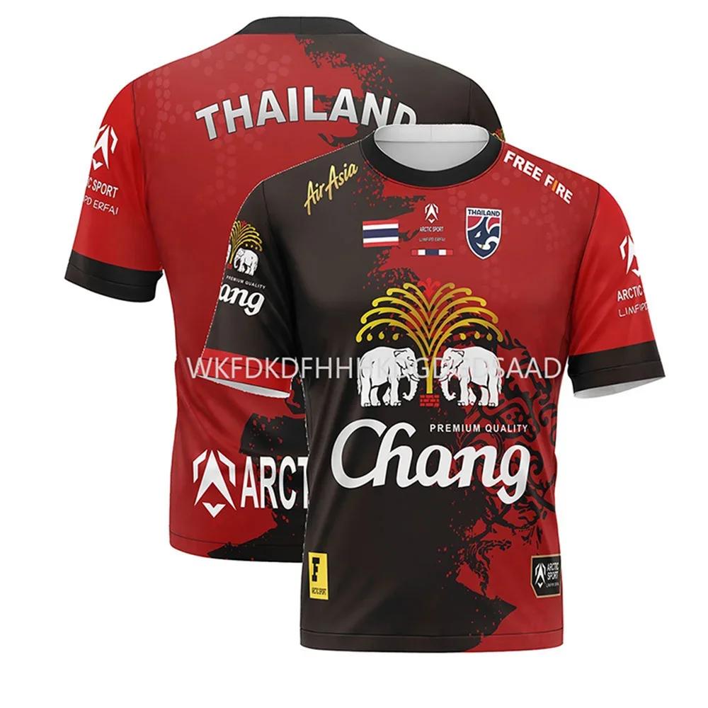 Hot Thailand Changze Unisex T-shirt 3D Printing Szybkoschnący Casual O Collar Krótki rękaw Męski Plus-size Outdoor Sports Top