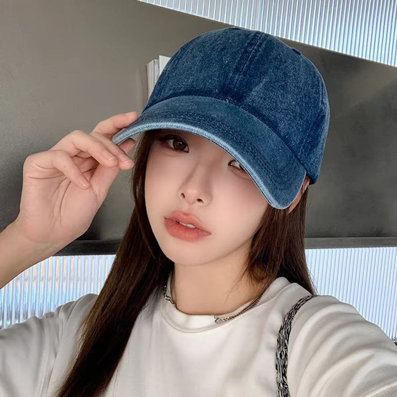 Unisexová džínsová snapback baseballová čiapka so šiltom - Y2K kórejský štýl pre otcov