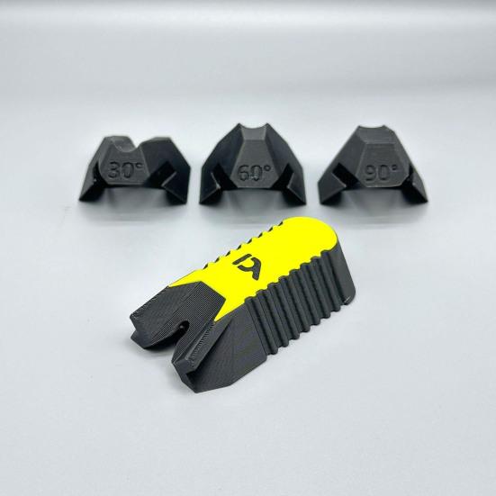 Drill Guide High-Strength PLA Plastic Versatile Drill Guide Accessory with Modular Slots 45/90 Degree Slip-Resistant Base