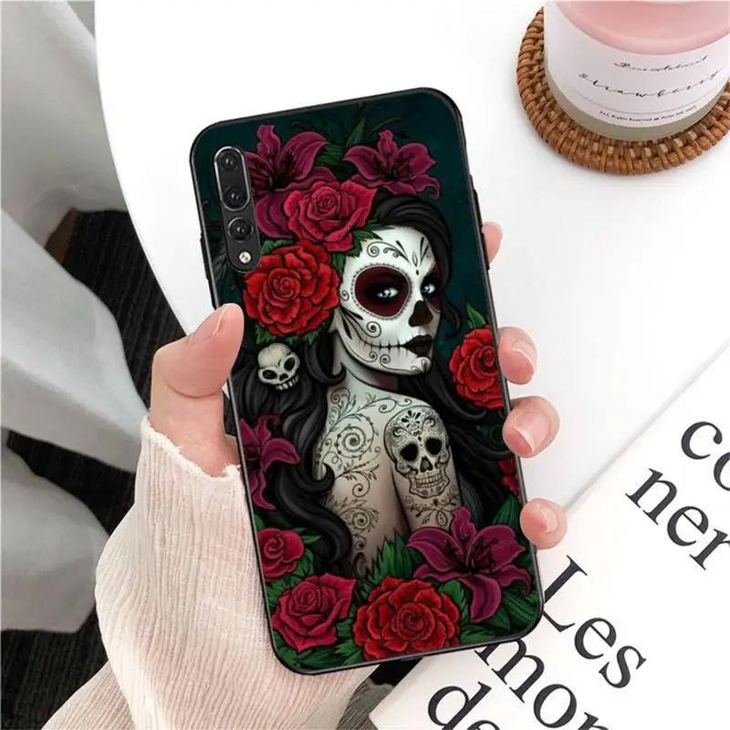 RUICHI Mexican Catrina Skull Girl Phone Case For  Xiaomi 9 10 11 PRO LITE Redmi NOTE  7 8 9 A PRO K20 30 PRO