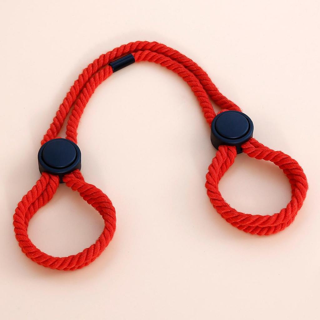 VaHppy Sex Toys Handcuffs Cotton Rope Style Adjustable Length Skin Protection Adult Sex Game Props Ankle Cuffs Bondage SM BDSM