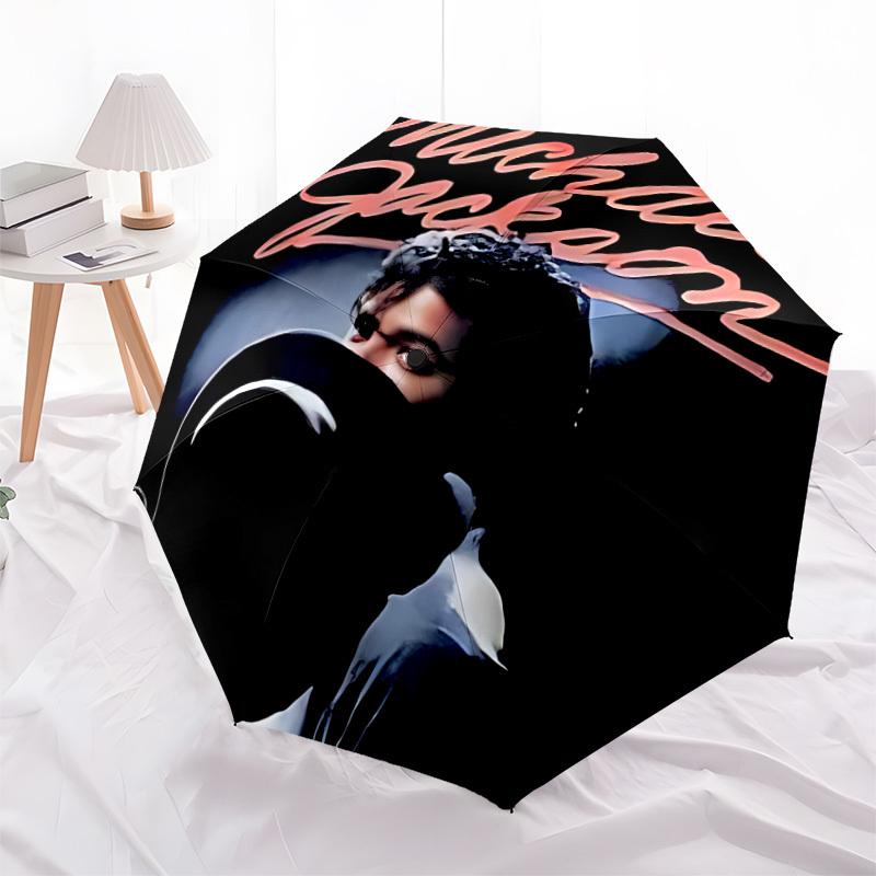 1pc Michael JacksonKing of PopMoonwalker Automatic Folding Umbrella, Portable Collapsible Design, Casual Outdoor Accessory L1127111