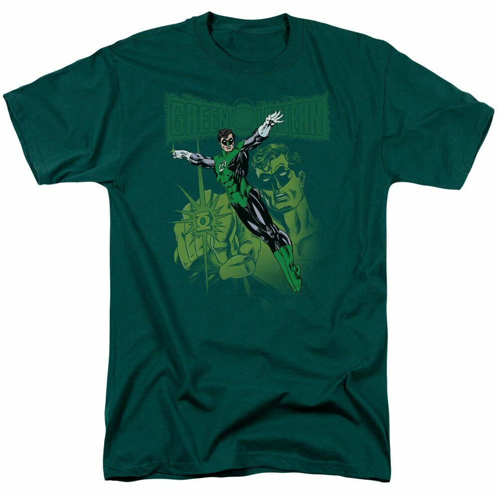 Green Lantern GL 166 Cover T-shirt Mens Licensed DC Comic Tee Hunter Green L