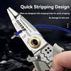 7-inch Multipurpose Wire Stripper - Professional Tool Gift Electrician Crimpe Pliers For Wire Stripping Cable Cutters Hand Tool