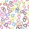 20pcs/set Jelly Color Heart Shape Paper Clips Creative Design Casual Non-sticky Memo Pad Clips Simplicity Bookmark for Book