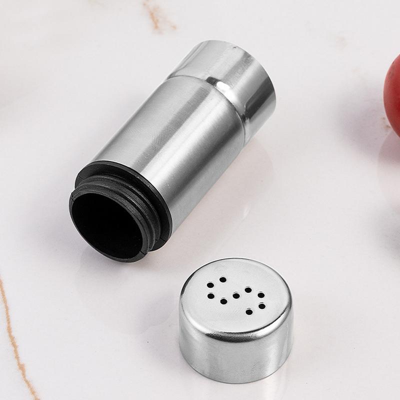 Outdoor Seasoning Bottles Outdoor Stainless Steel Condiment Bottles Portable Condiment Containers For Salt Pepper Sugar