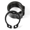 Black Carbon Steel Circlip Set: C-Type Elastic Retaining Rings DIN471
