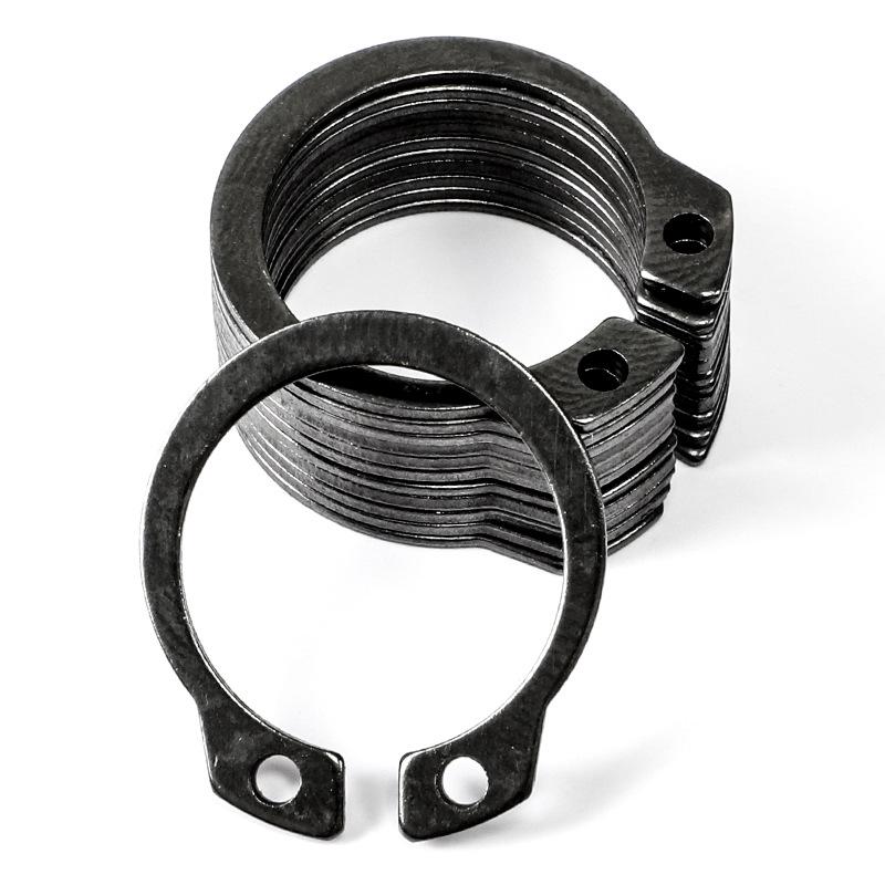Black Carbon Steel Circlip Set: C-Type Elastic Retaining Rings DIN471