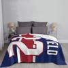 Cole Caufield Jersey Blanket Soft Warm Flannel Throw Blanket Cover for Bed Living room Picnic Travel Home Couch