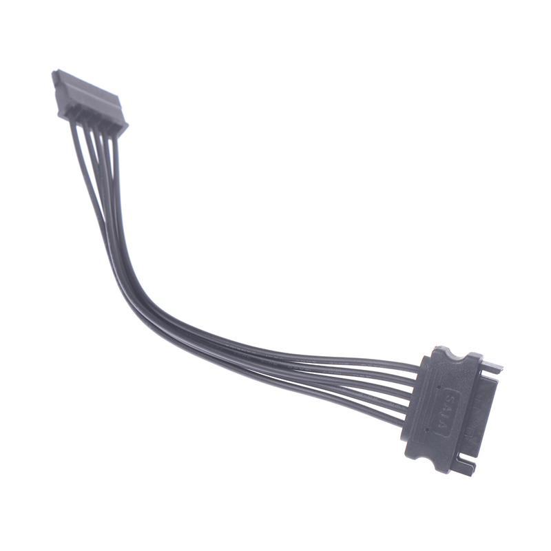 Sata til 15 pins hann-til-hunn strømforlengelseskabel HDD Ssd Sata strømkabel 20 cm
