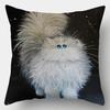 Cute Cat Pillowcase  Square Sofa Pillow Cover Watercolor Loving  Cushion cover
