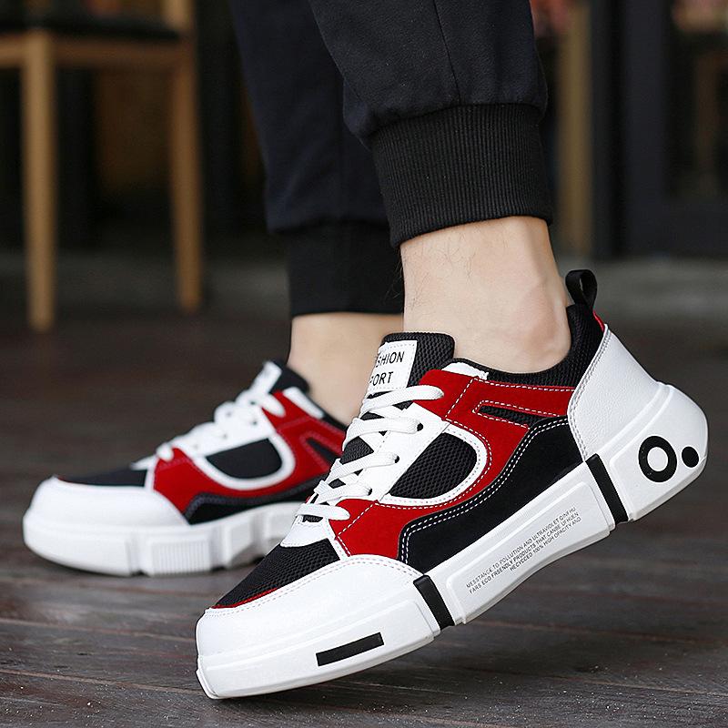 Sapatos Vulcanizados Masculinos Verão Respirável Leve Tênis Masculinos Moda Malha Cadarço Confortáveis Tênis Casuais Masculinos