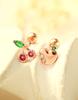 Minimalpiercing 14K Tropical Fruit Cubic Piercing Earrings