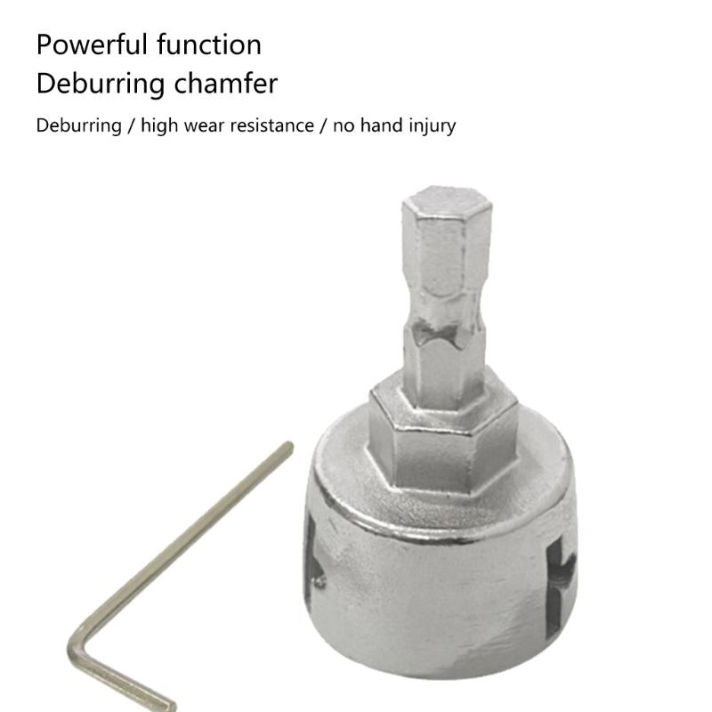 Hex Handle Deburr Drills Bit High Hardness 3-22mm Chamfer Deburring Tool Wear-resistant Alloy Steel for Woodworking