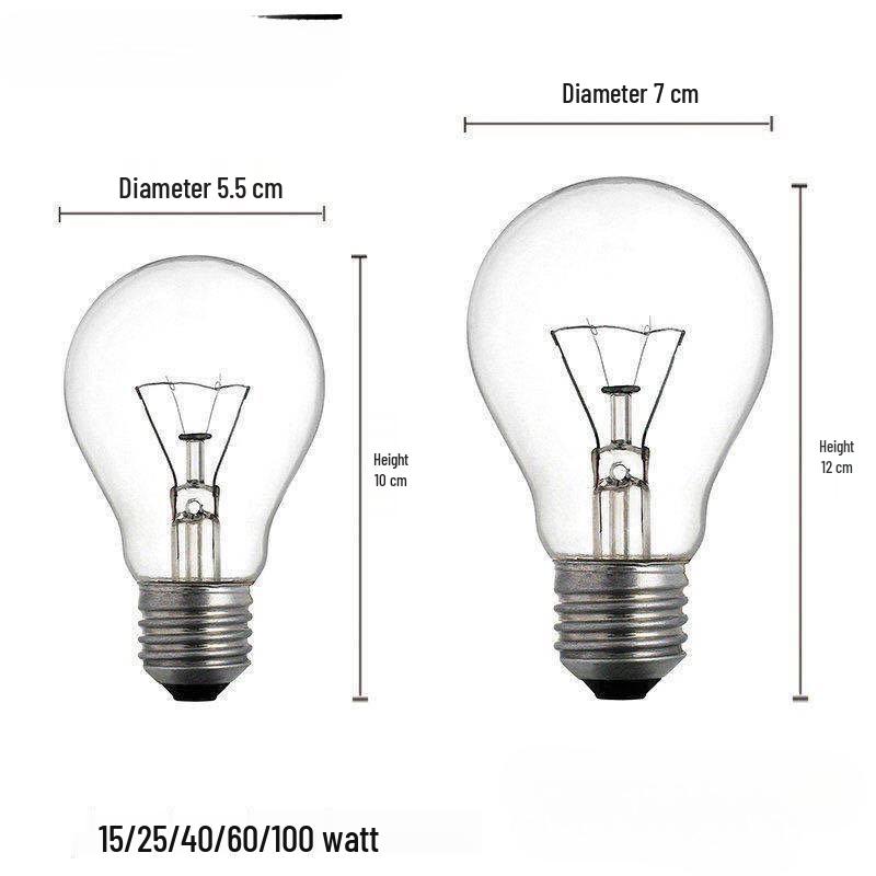 Tungsten Filament E27 Screw Base Incandescent Bulb - 25W To 200W