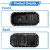 X Autohaux 1Pc No.1210115070 Engine Oil Pan for Toyota Corolla for FWD 1.6L L4 Steel Black