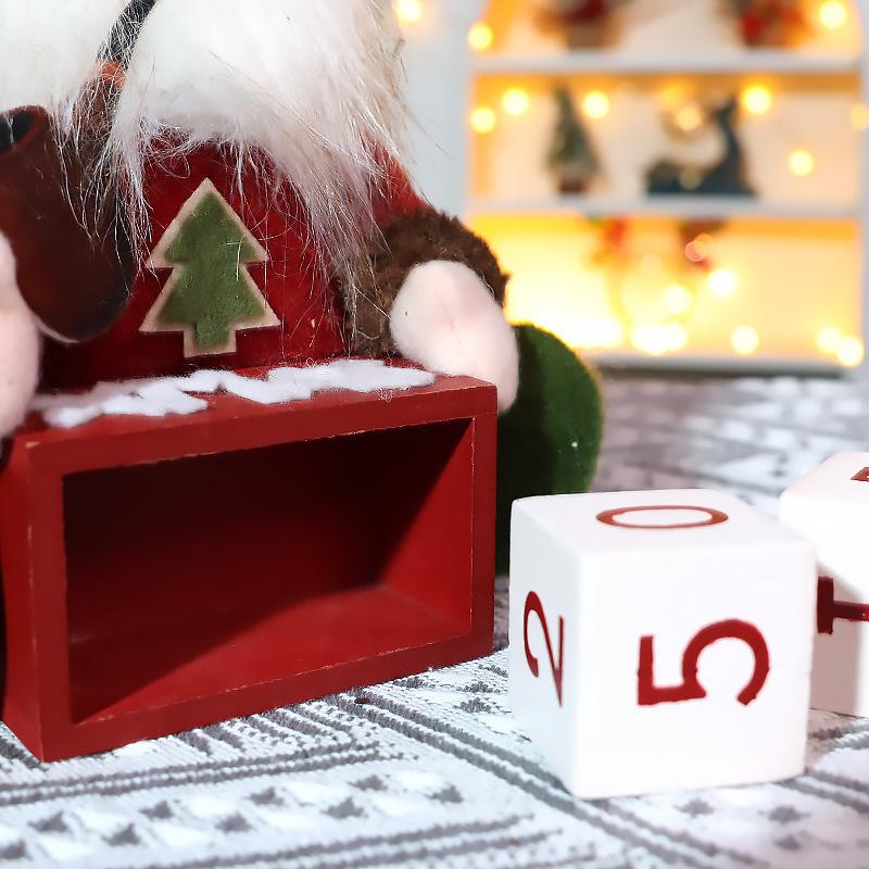 Weihnachtspuppe Weihnachten Retro kariert Alter Mann Schneemann sitzend Puppe Urlaub Dekoration Fenster Display