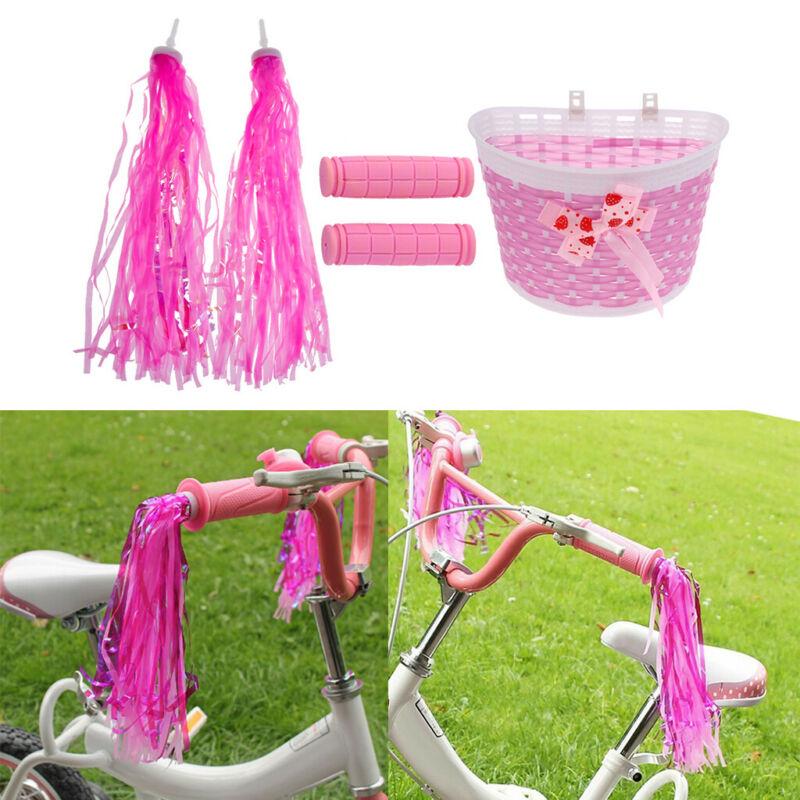 Buy Bicycle Woven Front Basket With 2pcs Streamers And Bike Handlebar