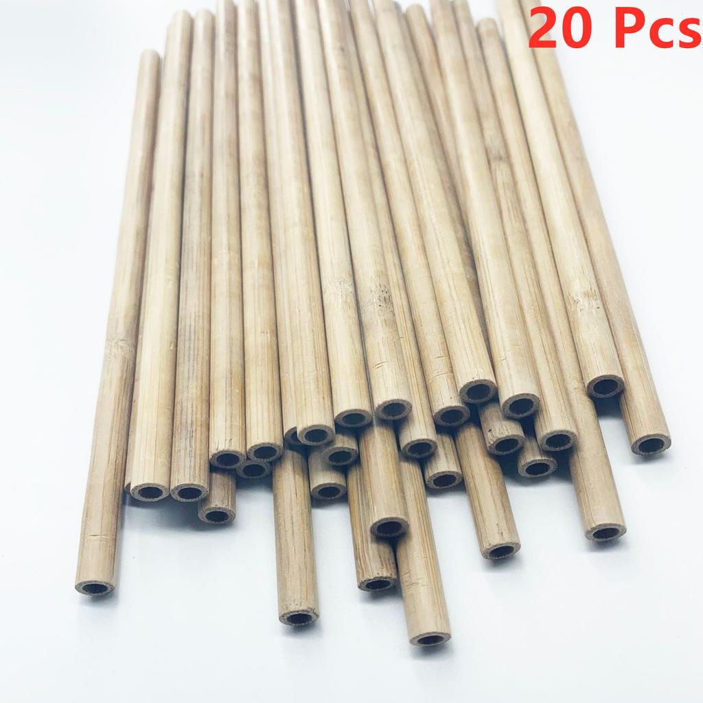 New Style Reusable Bamboo Straws,BPA Free Bamboo Straws Reusable Organic,Eco Straws Alternative To Plastic Straws,Strong&Durable