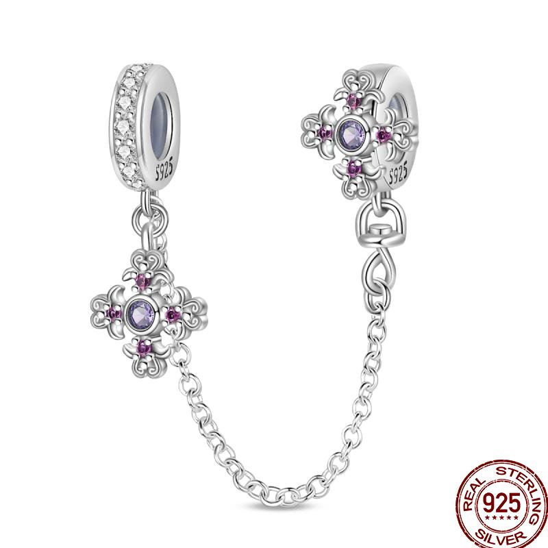 Copper Shiny Zircon Chain Series Beaded Beads Suitable For Pan Original Bracelet Diy Jewelry Gift