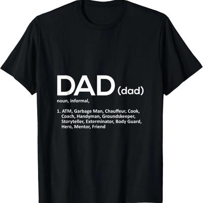 Mens Funny Father's Day Dad Definition Humor Gift Shirt T-Shirt