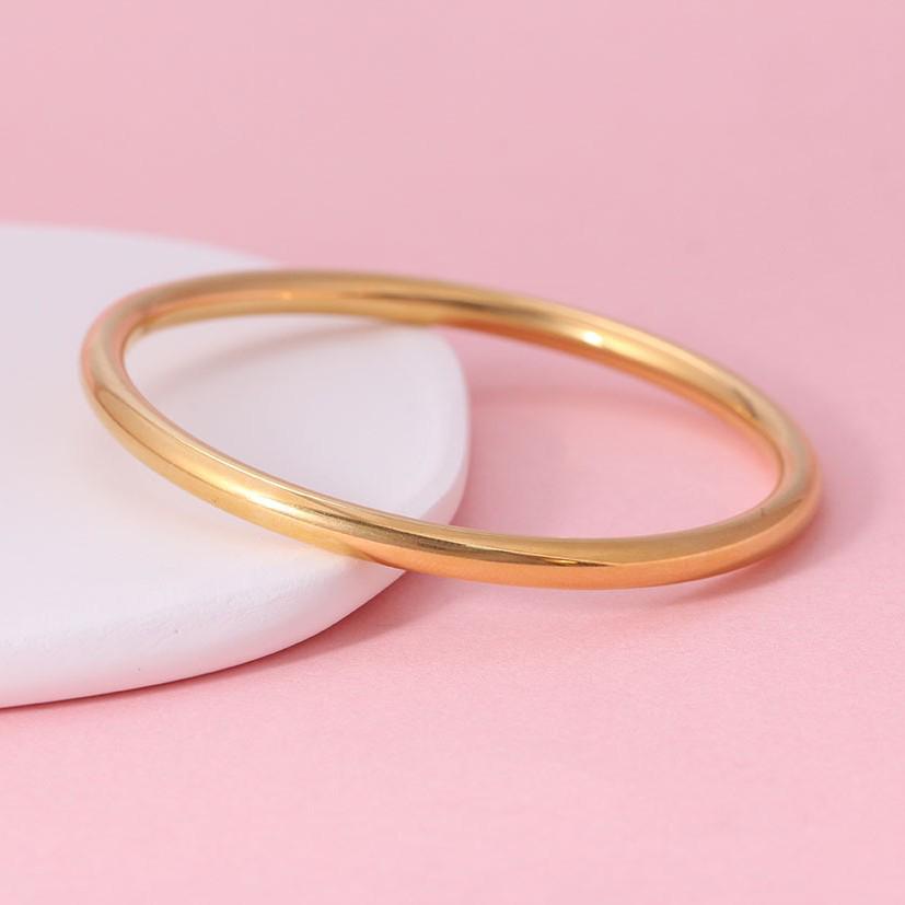 18K Gold Stainless Steel Women's Hollow Bracelet