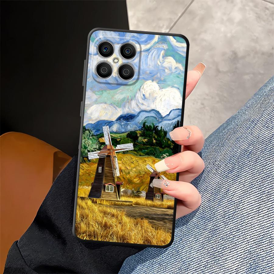 Funda Phone Cover Case for Honor X6 X8 X7 X9a X5b Magic5Lite 70 200 400 Lite 8X 90 Creative Oil Painting Scenery
