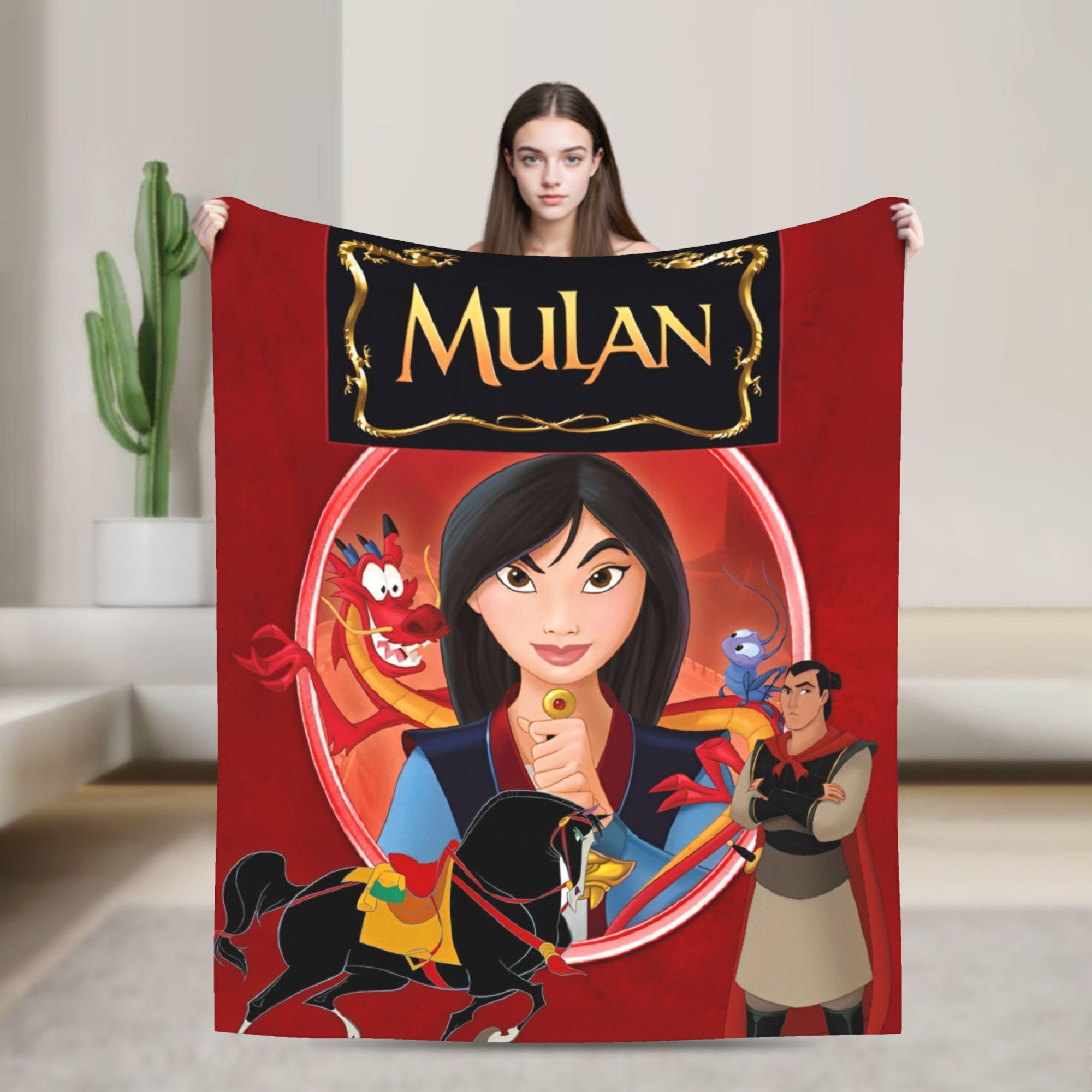 

Mulan Cartoon Blanket Travel Office Flannel Throw Blanket For Couch Bed Super Warm Customized Quality Bedspread Birthday Gift 75x90cm