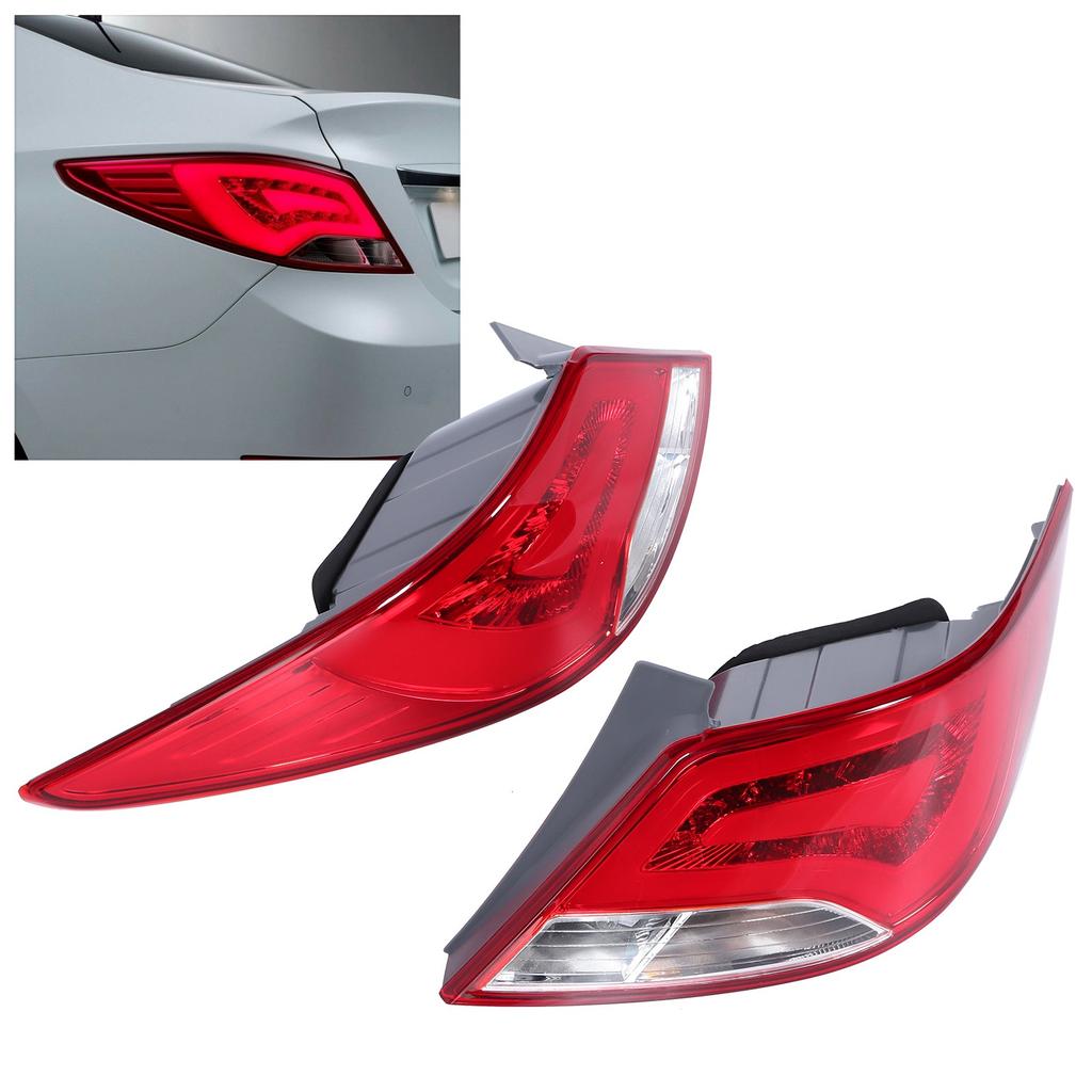 LED Tail Lights Assembly Refit Multifunctional Lamp Fit for Hyundai Verna Accent 2014 2016