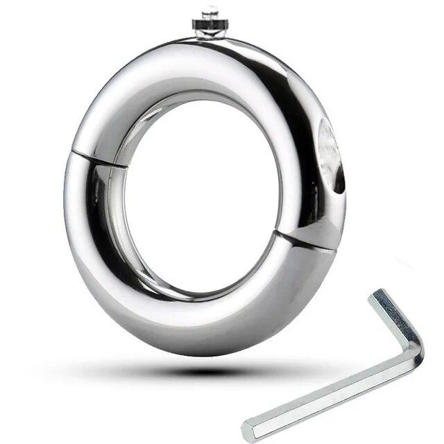 Kovová svorka mužského kohoutku Cudnost Cage Sexuální hračky pro dospělé Šroubovací kroužek na penis Bondage Šourek Dick Natahovací kroužek na penis Pro muže