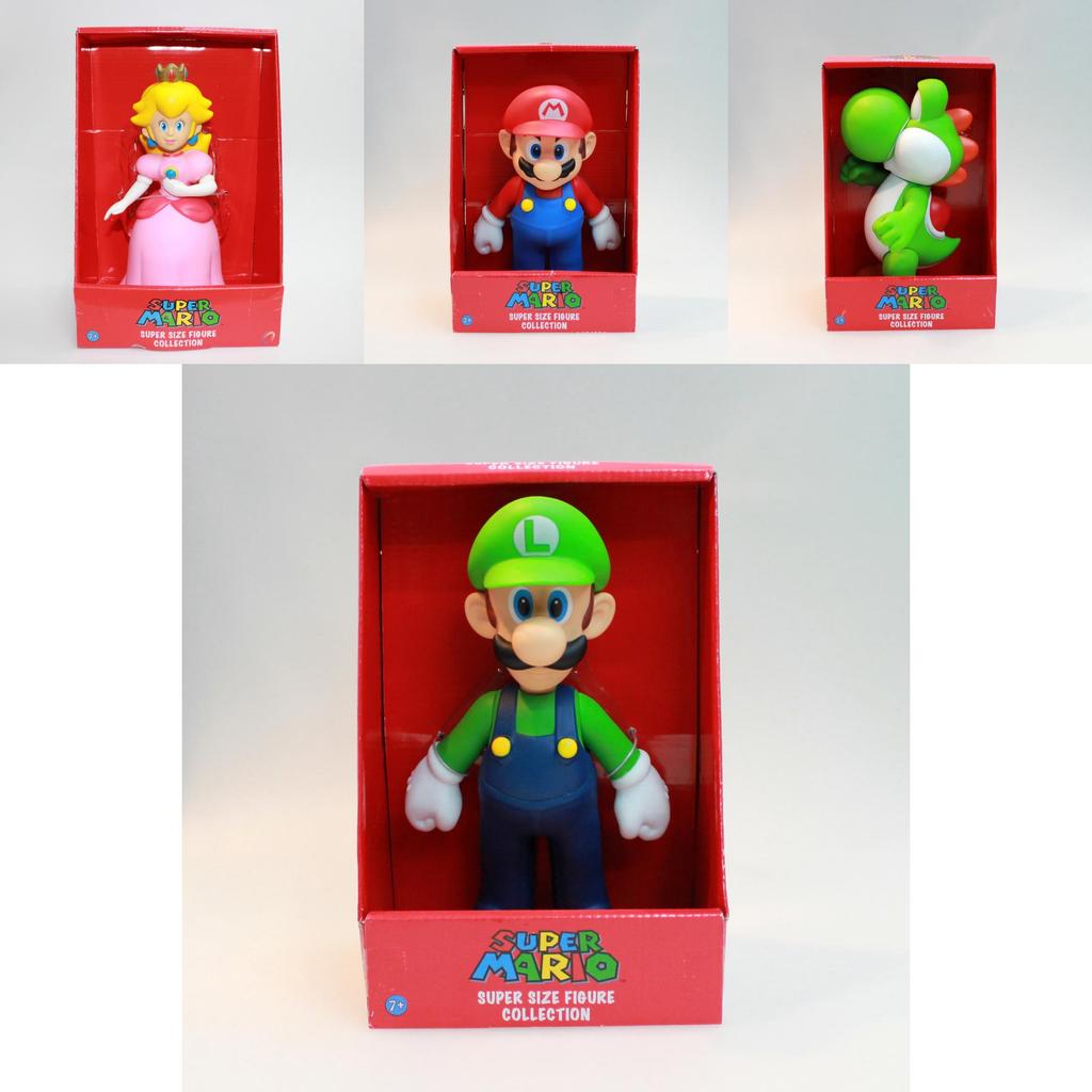 Wysokiej jakości figurki akcji Super Mario Bros 9-calowe z pudełkiem detalicznym